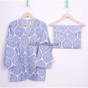 Beautiful <b>Women's</b> Handmade Floral Pattern Sleepwear <b>Nightgown</b> Comfortable Long Pajama Set for All Seasons Mother's Day Gift - Product Image 6