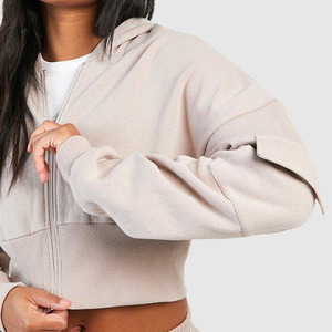 Ensembles de survêtements d'hiver décontractés 100% coton pour femmes avec vêtements de saison de printemps à capuche - Product Image 5