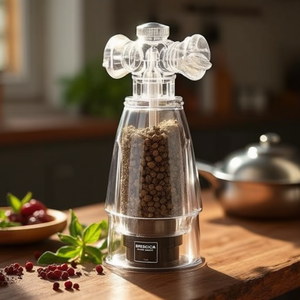 BRESCIA 14.5cm Transparent 930 <b>Pepper</b> Mill <b>Grinder</b> - Product Image 3
