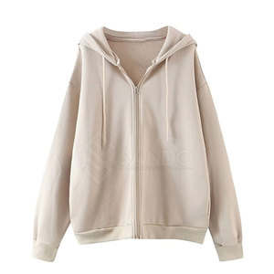เสื้อฮู้ดซิปผู้หญิงคุณภาพดีที่สุด ผ้าฝ้าย 100% กันลม มีฮู้ด โลโก้ด้านหน้า เหมาะสำหรับฤดูหนาว ลดราคาออนไลน์ - Product Image 1