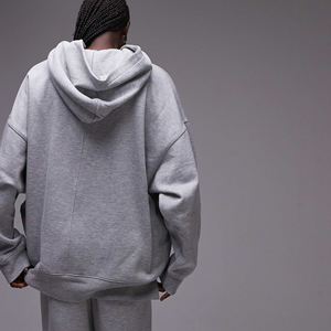 Sudadera con Capucha Larga de Punto para Mujer, Estilo Casual, Holgada, 100% Algodón - Product Image 2