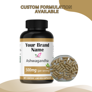 Cápsulas de extracto de Ashwagandha Cápsulas hebrales de AshwagandhaPersonalizar Cápsulas de Ashwagandha de etiqueta privada - Product Image 2