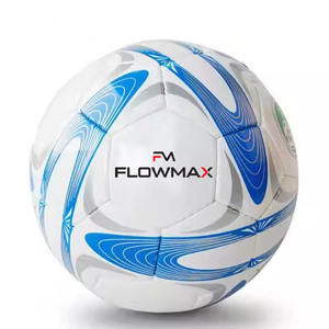 Flowmax ลูกฟุตบอล5กาตาร์ทำจากหนัง PU วัสดุฟุตบอลสวมใส่ยากและเย็บสำหรับกีฬากลางแจ้งในร่มขนาดผู้ใหญ่ - Product Image 1