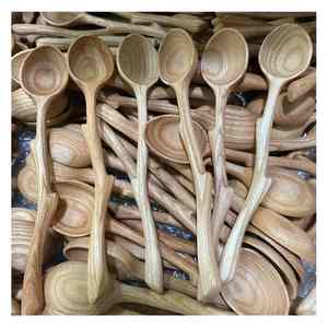 Ensemble de cuillères de cuisine en bois Fournisseur vietnamien Fait à la main en bois naturel Idéal pour un usage quotidien et les commandes à l'exportation - Product Image 3