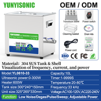 Limpiador Ultrasónico Industrial de Precisión Yunyisonic de 33kHz con Sistema de Desgasificación por Barrido, Tanque de 10 Galones para PCB y Piezas Electrónicas, Uso en Laboratorio