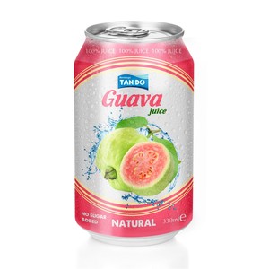 330ml Flavored Guava <b>Fruit</b> Juice Drink in <b>Can</b> Private Label Wholesales OEM ODM Manufacturer to Print Your Own Brand - Product Image 2