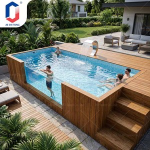 Piscine hors sol préfabriquée, prête à l'emploi, pour jardin extérieur, avec système de filtration complet - Product Image 5
