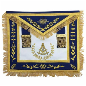 Wholesale Manufacture Good Quality Masonic Regalia Grand Lodge Apron And Chain Collar Masonic Regalia Aprons leather material - Product Image 6