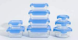 1000ml Small <b>Plastic</b> Round Food <b>Container</b> Lock <b>Lid</b> White Airtight Storage Multi Size 300 - 1900ml Kitchen India Made - Product Image 4