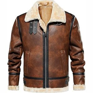 Meilleures ventes Vestes en cuir décontractées pour hommes Manteau en cuir personnalisé Veste d'hiver pour hommes - Product Image 5