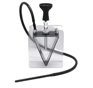 Sang trọng Acrylic rõ ràng hookah thiết kế mới trang trí ưa thích đính cườm tiêu chuẩn hookah để bán