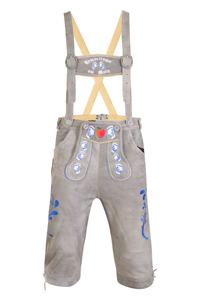 Lederhosen pour hommes, brodés, à boutons, taille mi-haute, en daim, style bavarois, pour l'Oktoberfest - Product Image 5