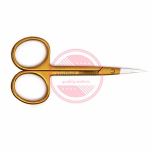 Tijeras curvas para cutículas, tijeras de manicura de acero inoxidable, tijeras curvas rectas extra puntiagudas - Product Image 5