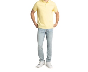Polo pour homme de qualité supérieure, polo en tricot pour homme d'été, polo décontracté uni, bouton tendance, respirant, manches courtes - Product Image 1