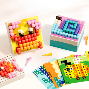 <span class=keywords><strong>Jeu</strong></span> <span class=keywords><strong>de</strong></span> construction MIDEER Pixel Art pour enfants, plateau à chevilles en forme <span class=keywords><strong>de</strong></span> champignon, mosaïque créative Montessori, ensemble d'activités éducatives Mideer - Product Image 1