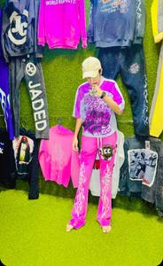 เสื้อยืดคอวีผ้าฝ้าย100% ใส่สบายสำหรับผู้ชายเสื้อครอปฟิตเนสแขนยาวแห้งเร็วและออกแบบโลโก้ได้ตามต้องการ - Product Image 5