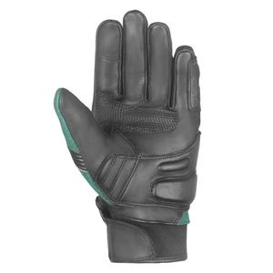 Gants thermiques d'été en cuir pour motards pour hommes Gants de moto en cuir véritable vert pour hommes - Product Image 4