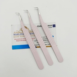 Pince à épiler pour extensions de cils rose clair à 90 degrés Marque privée Pince à épiler de haute qualité - Product Image 2