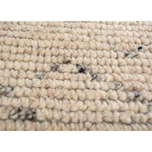 พรมขนสัตว์ถักมือสีเบจน้ำตาลลายเรขาคณิตสำหรับห้องนั่งเล่น พรมปูพื้นห้องโถงรูปทรงสี่เหลี่ยมผืนผ้า - Product Image 3