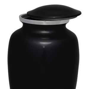 Classic Style Black Cremation Urns Keepsake for Human Pet Kids Ashes With Cross Decorative Funeral <b>Memorial</b> Ashes Storage Jars - Product Image 5