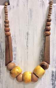 Rustic Wood Necklace for Minimalist Fashion-Handcrafted <b>Wooden</b> Crafts Boxes <b>Wall</b> <b>Signs</b> - Product Image 1