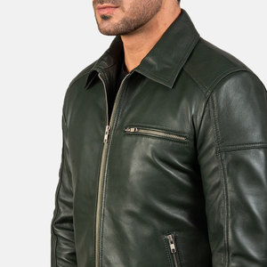 Turn Down Collar High Quality <b>Leather</b> <b>Jacket</b> Low MOQ <b>Leather</b> <b>Jacket</b> New Arrival <b>Leather</b> <b>Jacket</b> - Product Image 6