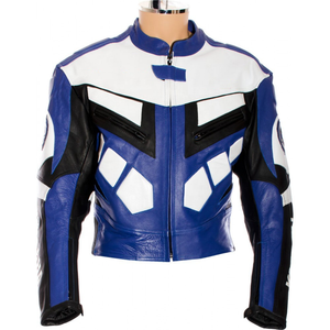 Chaqueta de Cuero de Primera Calidad para Hombre, Diseño Impreso Transpirable, Colores y Logotipo Personalizados para Motociclismo y Automovilismo - Product Image 1