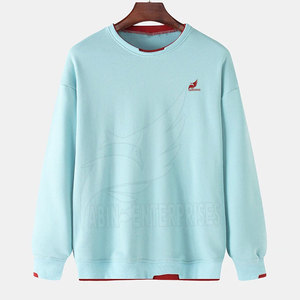 Sweat-shirt d'hiver léger pour homme, taille XS, personnalisable, style urbain, tissu imprimé uni, haute qualité, vente en gros d'usine - Product Image 1