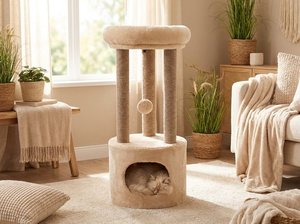 ที่นอนแมวแบบตั้งพื้น Atlanta Cloud Perch พร้อมความสบายอย่างอ่อนโยน - Product Image 4