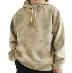 Venta al por mayor personalizado de gran tamaño transpirable hombres sudaderas ácido lavado invierno hombres sudadera pulóver sudaderas con capucha tamaño cómodo - Product Image 1