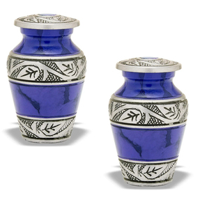 Petites urnes souvenir bleu foncé pour cendres humaines et urne pour animaux de compagnie votre amour avec ces urnes souvenir de qualité réconfortantes hommage - Product Image 3