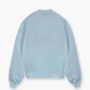 Sudadera con capucha básica extragrande con hombros caídos y logotipo personalizado bordado 100% sudadera de algodón para hombre para invierno - Product Image 3