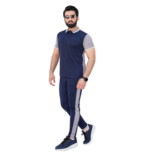 Conjunto de chándal unisex personalizable al por mayor para hombre y mujer, conjunto de dos piezas, chaqueta de manga larga y pantalones deportivos a juego - Product Image 1