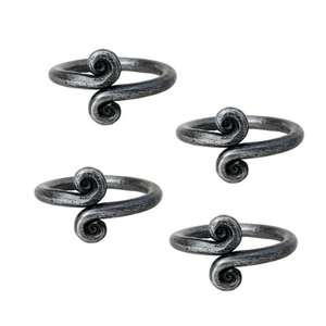 Simple Bracelet Noir En Gros Ronds De Serviette Pour Hotelware Vaisselle Décoratif Serviette Porte-Serviette Anneaux De Tissu Avec logo - Product Image 2