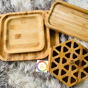 Haute qualité Vietnam bambou planche à découper planche à découper ensemble naturel Durable bois matériel meilleur prix planches de cuisine en gros - Product Image 1