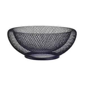 Diseño elevado, diseño decorativo, tejido de alambre, fruteros, cuencos de almacenamiento con acabado plateado para almacenamiento y decoración de frutas y verduras - Product Image 4