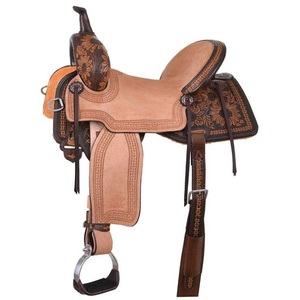 Selles de cheval de course occidentales faites à la main de qualité supérieure Arbre en bois Design élégant en cuir de qualité supérieure - Product Image 1