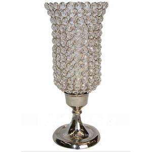 Trendy Design Metal <b>Crystal</b> Silver Hurricanes Holder for Home Event Wedding <b>Decorative</b> Tabletop Centerpieces - Product Image 3