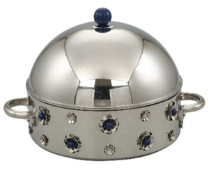 <b>Mirror</b> Polished Stainless Steel Modern Flower Design <b>Tabletop</b> Casserole Pot for Hotel Party Buffet Dinnerware Luxury Hotpot Use - Product Image 6