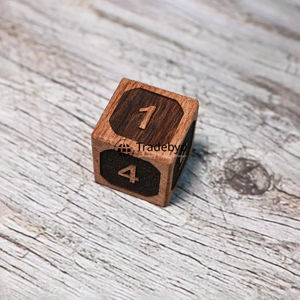 Dados Poliédricos de Madera Natural Hechos a Mano, Juego de 7 Piezas, Ecológicos, Duraderos, Premium, para Juegos de Rol y Mesa, Tradebyd - Product Image 5