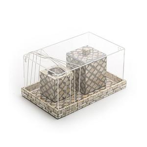 Brûleur de Bakhoor en incrustation de nacre avec couvercle en acrylique Brûleur d'encens en résine Mabkhar de taille personnalisée par Home Arts - Product Image 6
