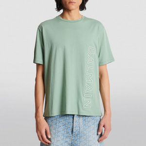 Camisetas de Hombre 100% Algodón Peinado, Logotipo Personalizado, Tallas Grandes, Lisas, Gráficas, Estilo Oversize, Impresión 3D en Relieve, Patrón de Letras - Product Image 1