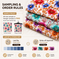 Tissu en rayonne viscose de haute qualité à imprimé floral numérique 3D, doux, extensible et respirant, viscose 30S 40S pour chemisiers et hauts pour femmes, OEM