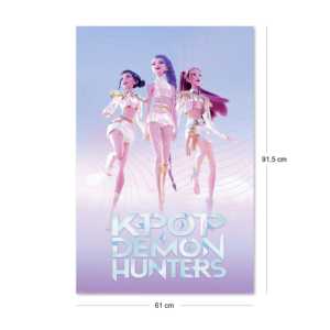 Affiche moderne K-Pop Demon Hunters Huntr/x, design mural flottant - Product Image 3