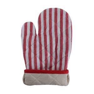 100% Cotton <b>Oven</b> Mitts <b>with</b> <b>Silicone</b> Strip Green Pot Holders for Cooking Microwave Baking Home Food Protection for Restaurants - Product Image 2