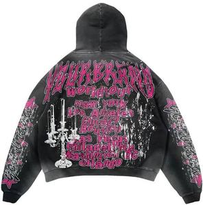 Conjunto Deportivo Personalizado con Estampado 3D, Sudadera con Capucha y Pantalones Jogger, Estilo Urbano para Hombre, Dobladillo sin Rematar, Diseño Gráfico, Venta al Por Mayor - Product Image 2