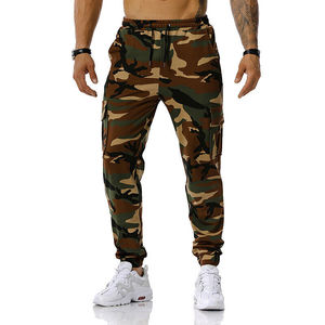 Pantalones Jogger de Camuflaje Urbano para Hombre con Bolsillos Cargo Utilitarios, Cintura con Cordón y Puños Elásticos para Entrenamiento al Aire Libre - Product Image 2