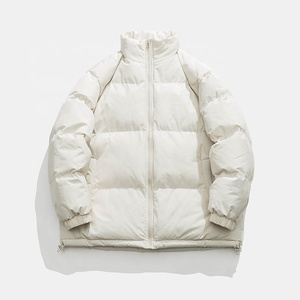 2023 invierno chaqueta Bomber Formal para hombre con capucha a prueba de viento grueso cálido material de poliéster personalizable - Product Image 3