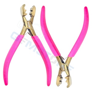 Pinza de Acero Inoxidable Dorada para Crimpar Extensiones de Cabello |   Herramienta para romper la unión de queratina |   Extensiones de Cabello Reutilizables y Duraderas - Product Image 5