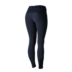 Leggings de equitación de tela suave con elasticidad flexible para un movimiento fluido y una sensación cómoda al montar. - Product Image 4